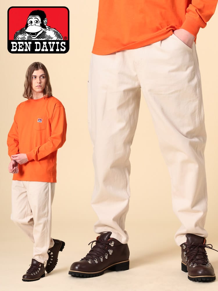 BEN DAVIS (ベンデイビス) 無地＆柄 ジップフライ ワークパンツ ACTIVE WORKERS PANTS