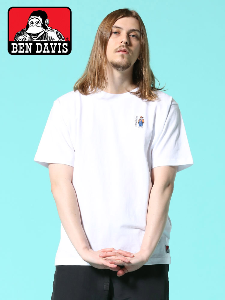 BEN DAVIS (ベンデイビス) ミニゴリラ バックプリント クルーネック 半袖 Tシャツ