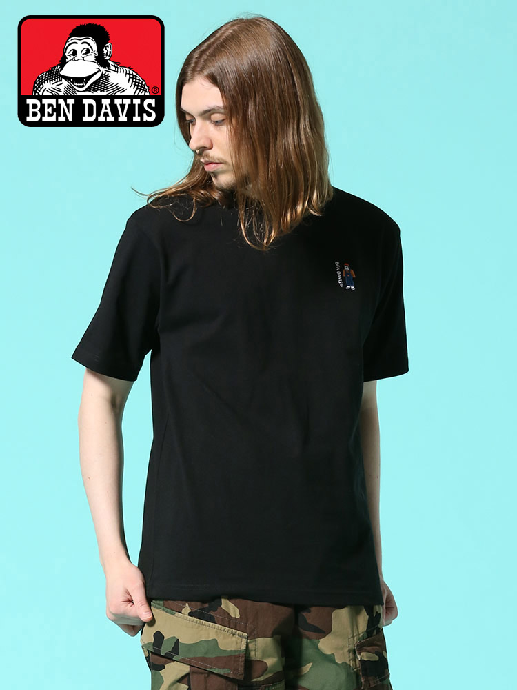 BEN DAVIS (ベンデイビス) ミニゴリラ バックプリント クルーネック 半袖 Tシャツ