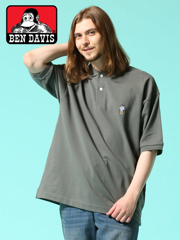 BEN DAVIS (ベンデイビス) ワンポイント 半袖 BIG ポロシャツ