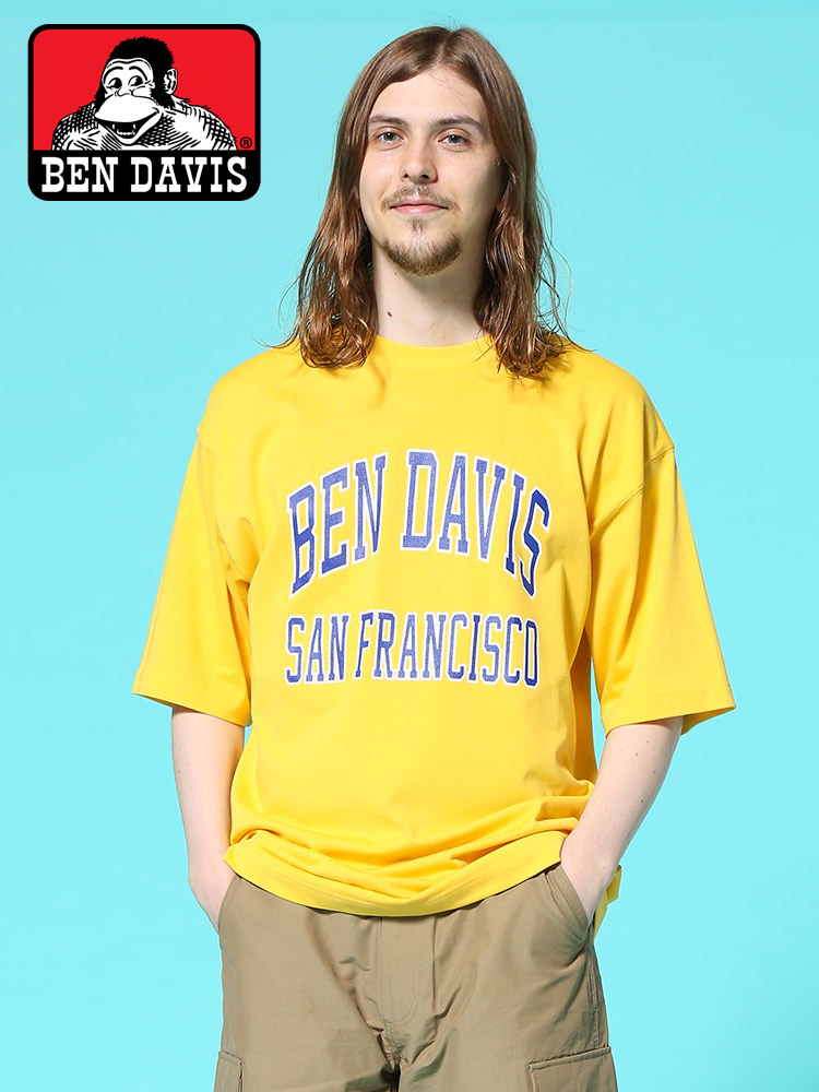 BEN DAVIS (ベンデイビス) BIGロゴプリント クルーネック 半袖 Tシャツ