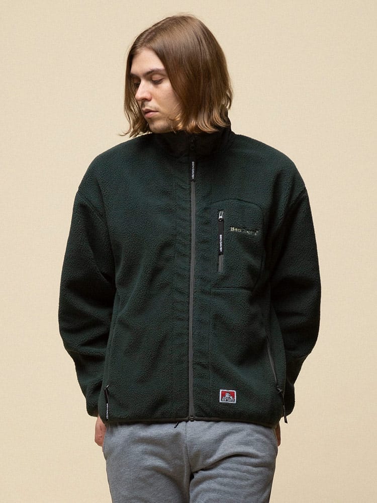 BEN DAVIS (ベンデイビス) 静電気軽減 ボアフリース フルジップ ジャケット