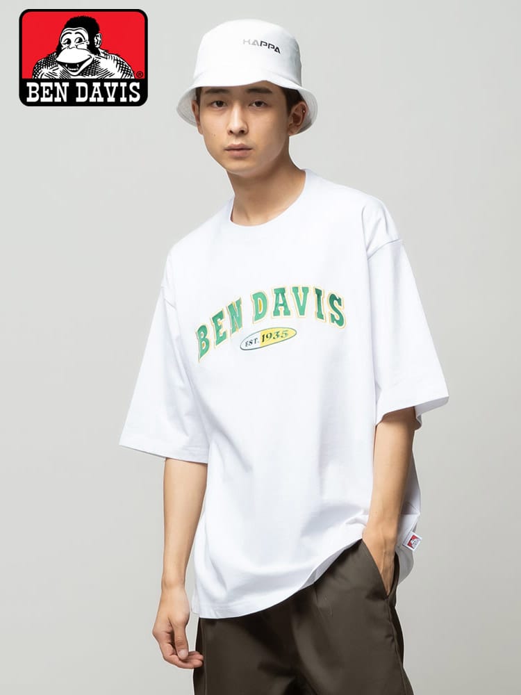BEN DAVIS (ベンデイビス) ロゴ刺繍 クルーネック 半袖 Tシャツ STADIUM TEE 2