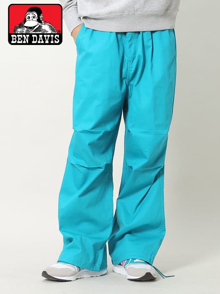 BEN DAVIS (ベンデイビス) コットン 無地 ワークパンツ スノーパンツ ボトムス ゆるダボ 極太 ビッグシルエット ダボパン 2180004