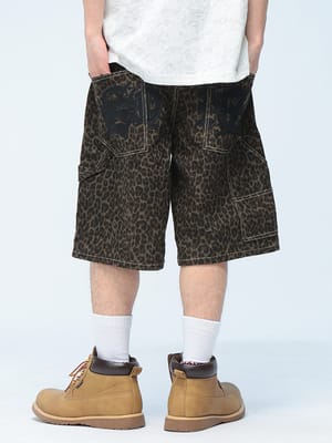 SEQUENZ (シークエンズ) ロゴ刺繍 ハーフパンツ ショートパンツ ユニセックス アップリケ ジップフライ ショーツ 