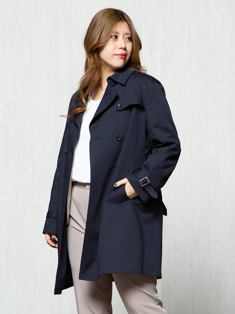 ELGARHYTHM (エルガリズム) ライナー付き ベルト ダブル トレンチコート