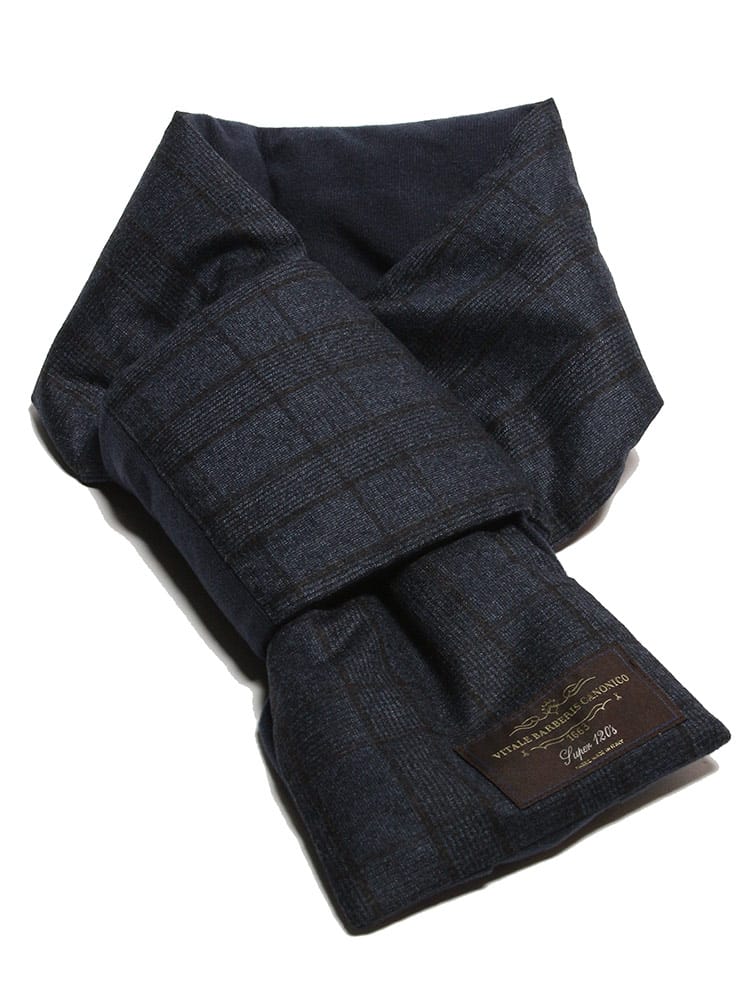 SAKAZEN (サカゼン) CANONICO ウール チェック柄 ダウンマフラー