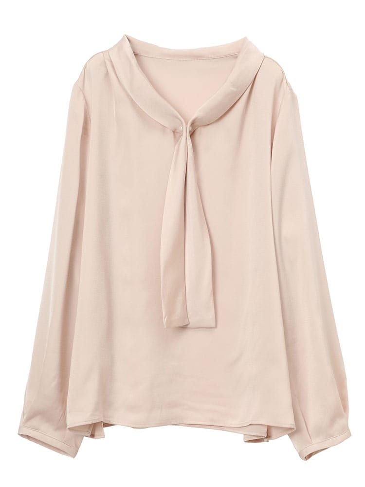 ELGARHYTHM (エルガリズム) ボウタイ パール 長袖 ブラウス