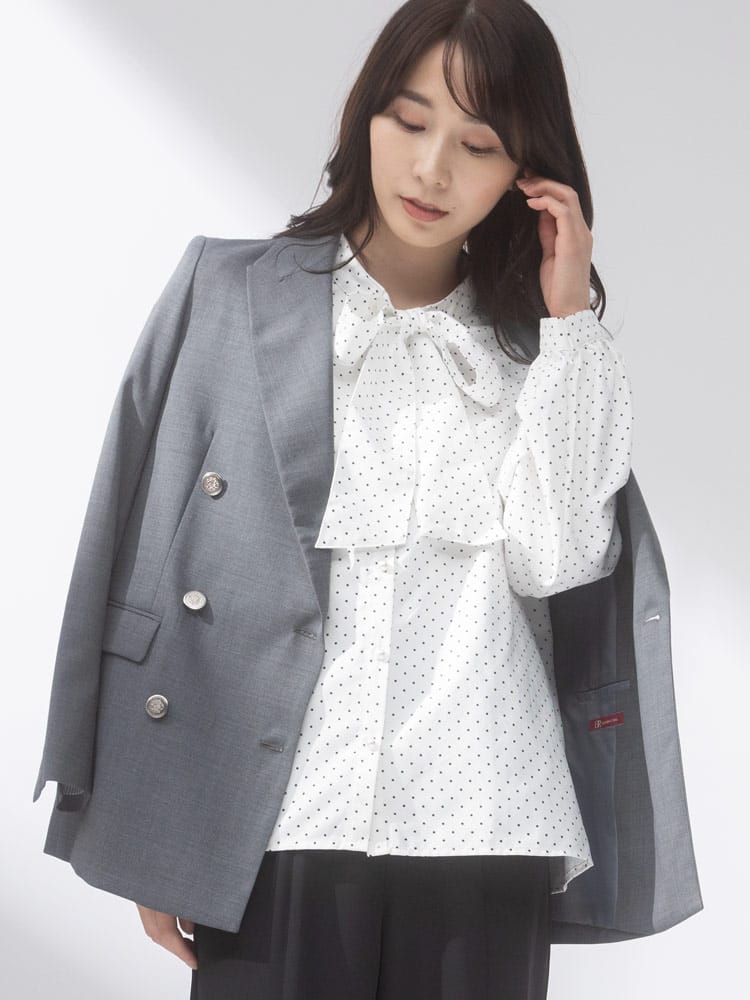 ELGARHYTHM (エルガリズム) 無地 ダブル 6ツ釦 ブレザー