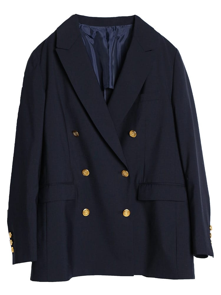 ELGARHYTHM (エルガリズム) 無地 ダブル 6ツ釦 ブレザー