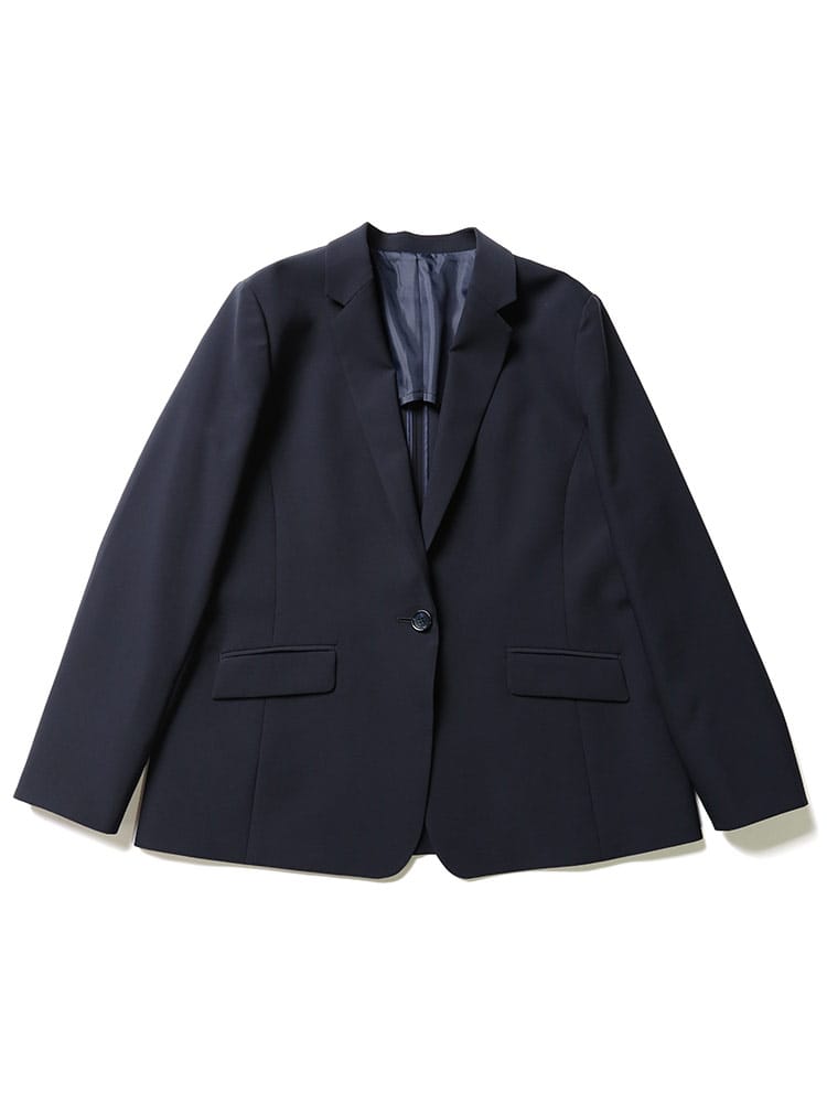 ELGARHYTHM (エルガリズム) 無地 シングル 1ツ釦 テーラード ジャケット RELA×ION