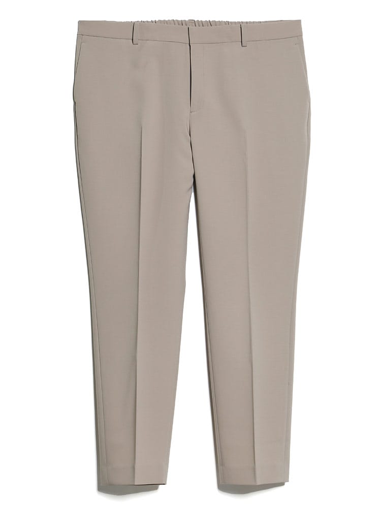 ELGARHYTHM (エルガリズム) 無地 ノータック ウエストゴム ロングパンツ RELA×ION