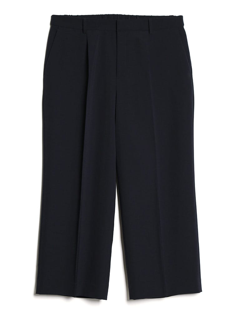 ELGARHYTHM (エルガリズム) 無地 ウエストゴム ワイド ロングパンツ RELA×ION