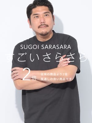 半袖 Tシャツ すごいさらさら クルーネック トップス 無地 涼しい 春 夏 大きいサイズ メンズ ビジネス