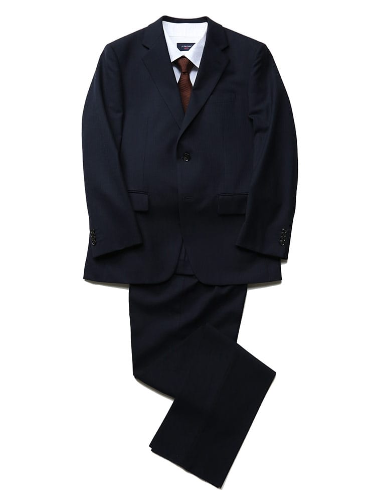 VITTORIO VENETO (ヴィットリオヴェネト) 上下ウォッシャブル ストライプ シングル ワンタック スーツ メンズ 上下洗える オールシーズン ウォッシャブルスーツ ビジネス 2ツボタン 通年 春夏 秋冬