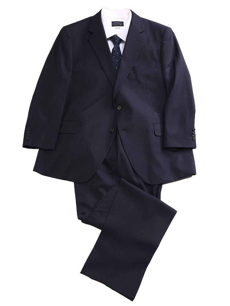 スーツ・ジャケット・コート2着目半額対象商品 大きいサイズ メンズ B＆T CLUB ウォッシャブル ウエストアジャスター シングル ツーパンツ スーツ