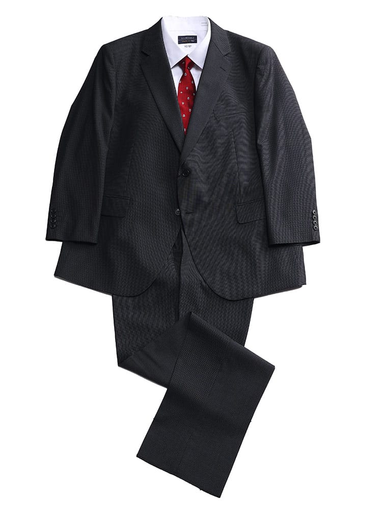 スーツ・ジャケット・コート2着目半額対象商品 大きいサイズ メンズ B＆T CLUB ウォッシャブル ウエストアジャスター シングル ツーパンツ スーツ