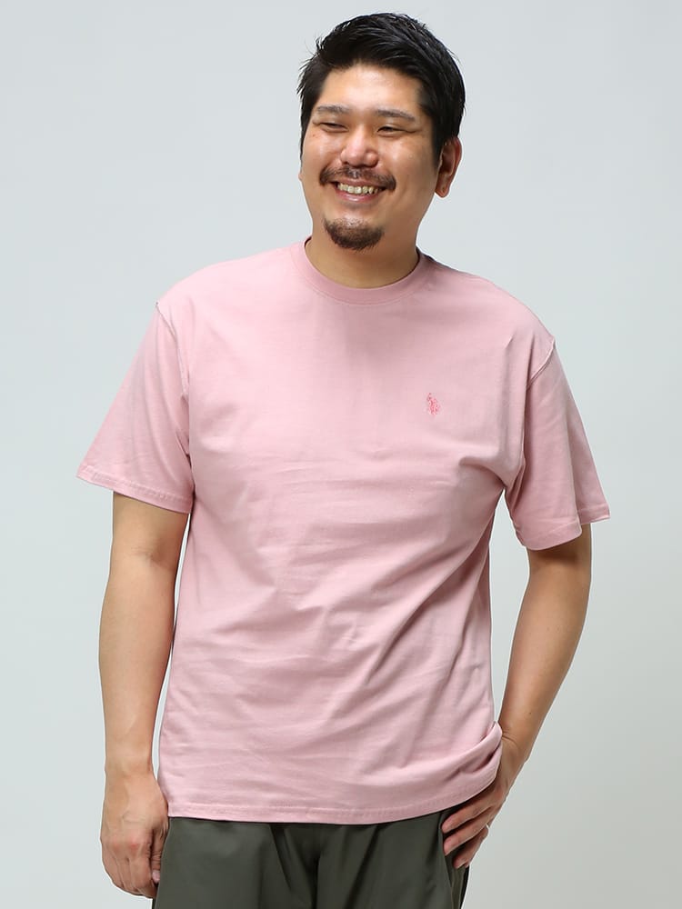 大きいサイズ メンズ U.S. POLO ASSN. (ユーエスポロアッスン) ワンポイントロゴ クルーネック 半袖 Tシャツ