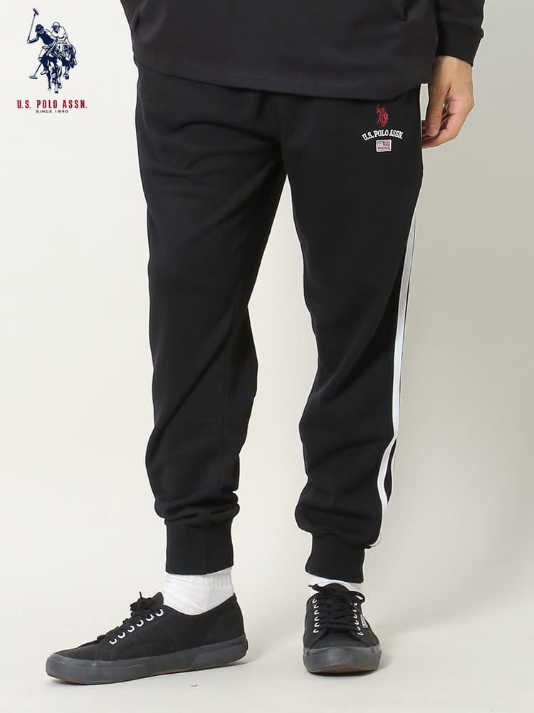 U.S. POLO ASSN. (ユーエスポロアッスン) サイドライン スウェット ジョガーパンツ