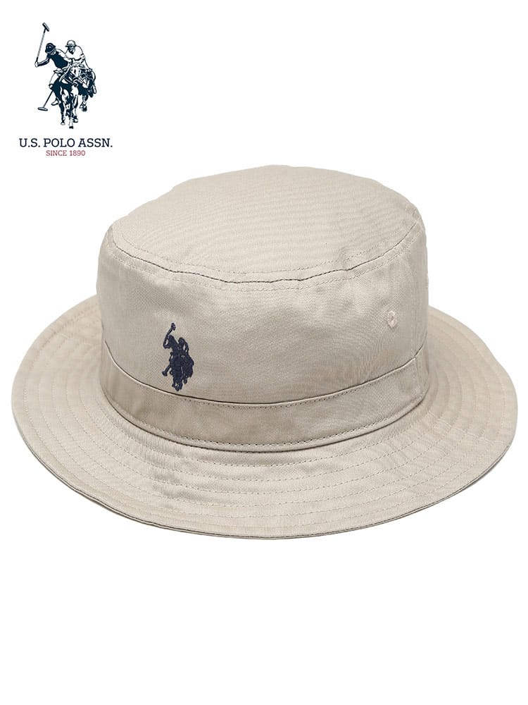U.S. POLO ASSN. (ユーエスポロアッスン) ワンポイント ツイル バケットハット