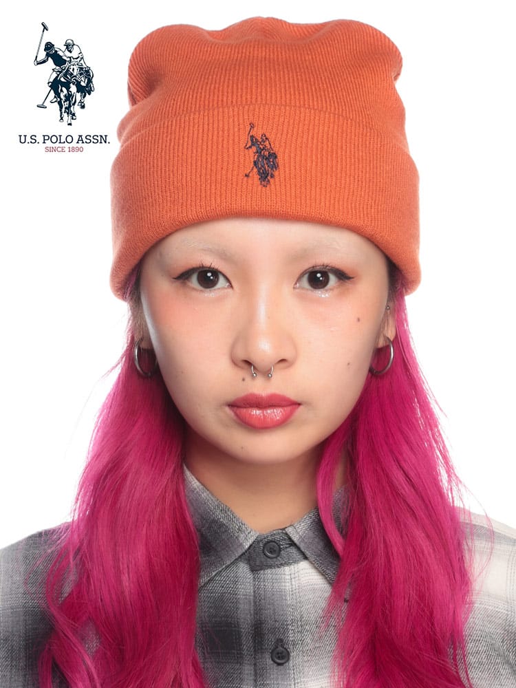 U.S. POLO ASSN.  (ユーエスポロアッスン) ワンポイントロゴ アクリル ニットキャップ PLM43952