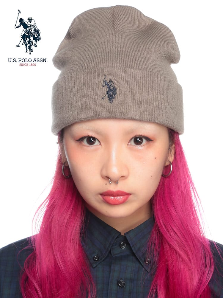 U.S. POLO ASSN.  (ユーエスポロアッスン) ワンポイントロゴ アクリル ニットキャップ PLM43952