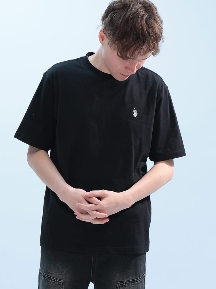 U.S. POLO ASSN.  (ユーエスポロアッスン) ワンポイント クルーネック 半袖 Tシャツ PLM42227