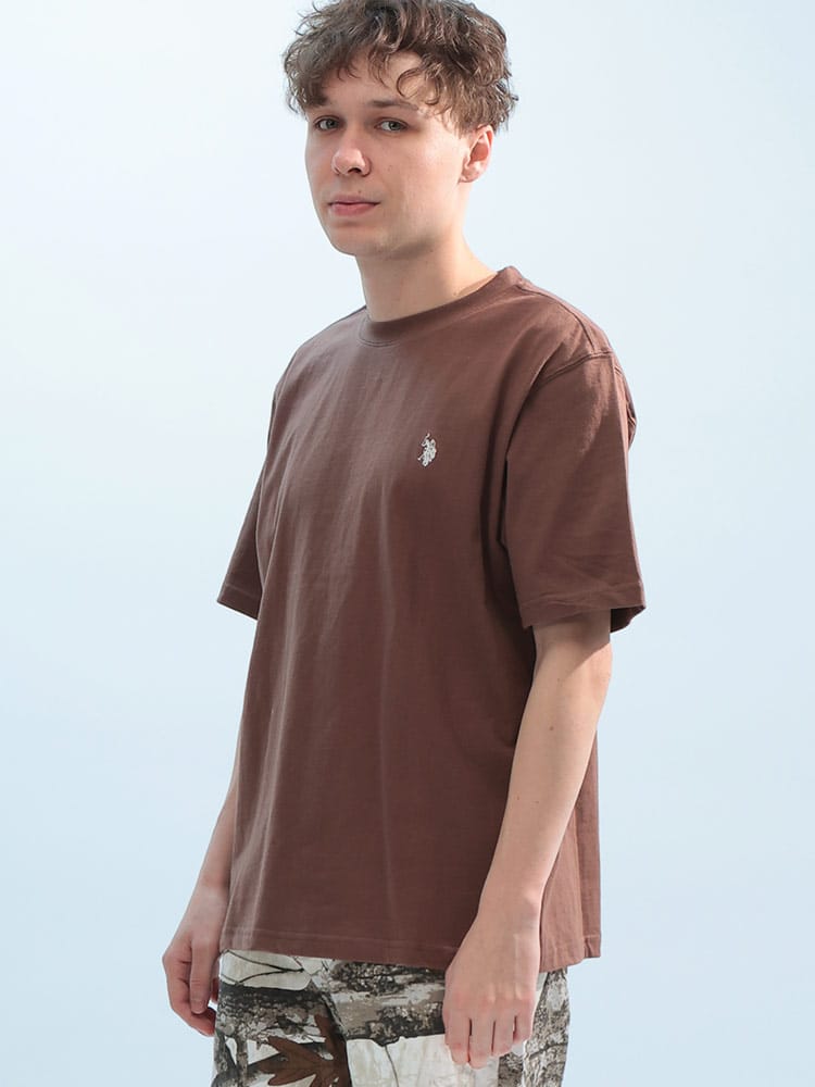 U.S. POLO ASSN.  (ユーエスポロアッスン) ワンポイント クルーネック 半袖 Tシャツ PLM42227