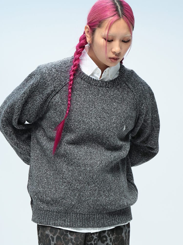 U.S. POLO ASSN.  (ユーエスポロアッスン) ラグラン クルーネック ニット セーター rgc_knit