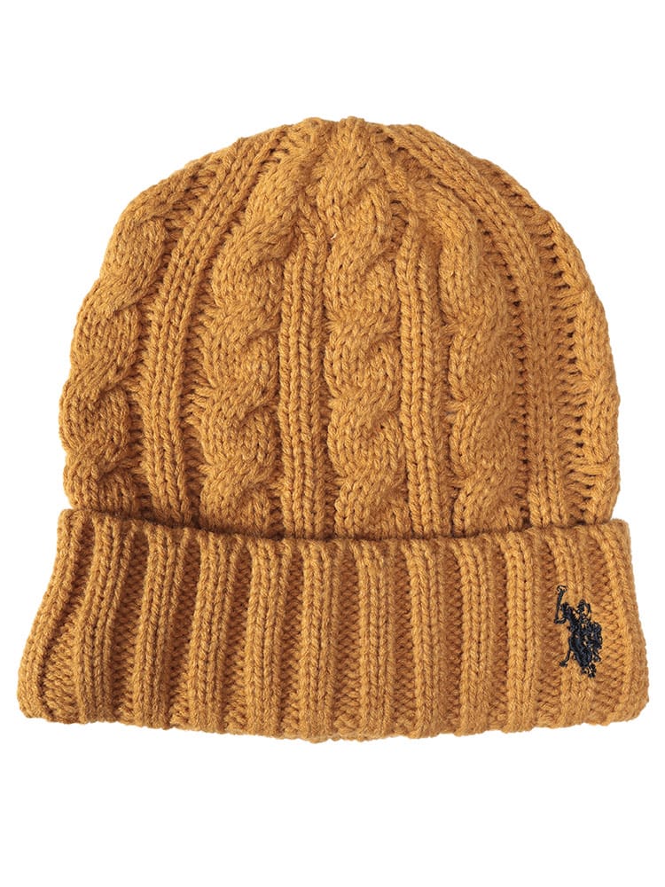 U.S. POLO ASSN.  (ユーエスポロアッスン) ワンポイントロゴ ニット ビーニー