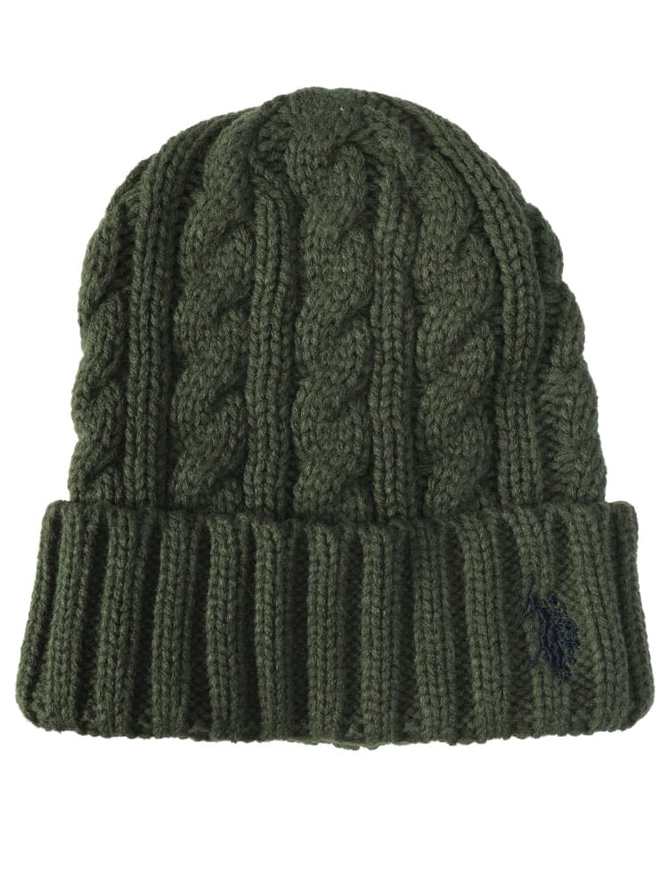 U.S. POLO ASSN.  (ユーエスポロアッスン) ワンポイントロゴ ニット ビーニー