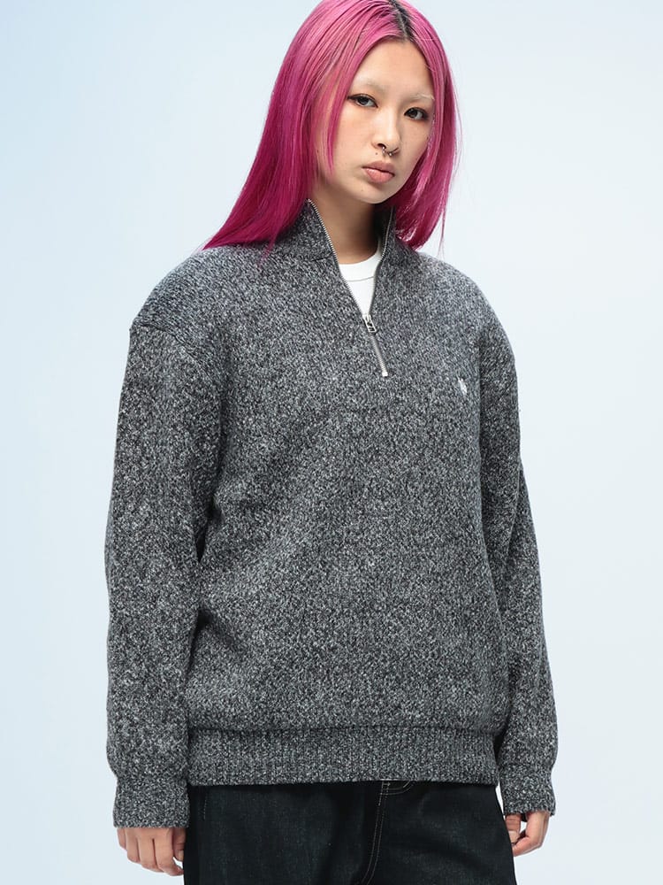 U.S. POLO ASSN.  (ユーエスポロアッスン) ワンポイント ハーフジップ セーター ニット rgc_knit