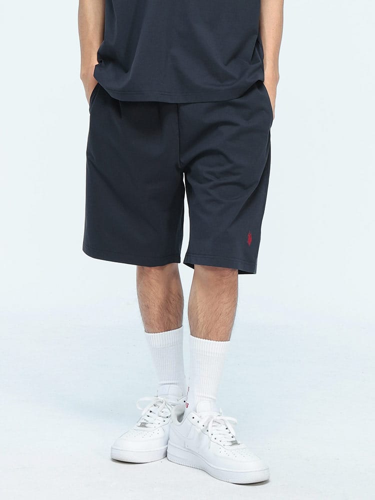 U.S. POLO ASSN.  (ユーエスポロアッスン) ショートパンツ 接触冷感 ワンポイント ハーフパンツ ボトムス 半ズボン シンプル ベーシック 春 夏 PLM61503