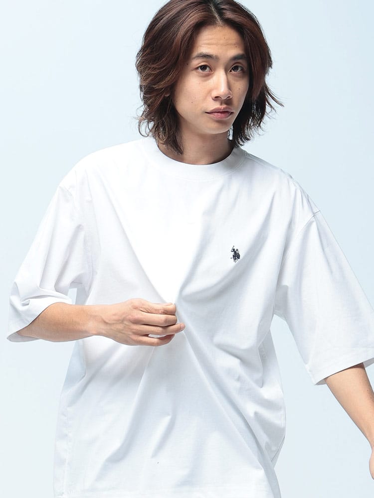 U.S. POLO ASSN.  (ユーエスポロアッスン) Tシャツ 半袖 ワンポイント クルーネック シャツ トップス コットン シンプル ベーシック 春 夏 PLM61206