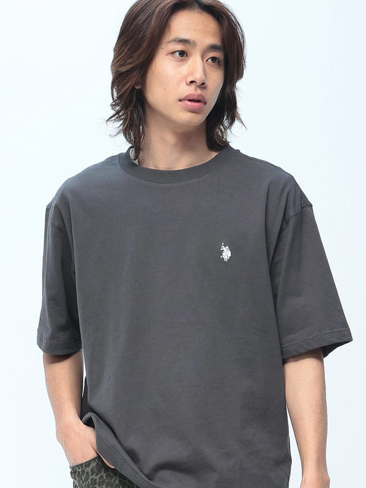U.S. POLO ASSN.  (ユーエスポロアッスン) Tシャツ 半袖 ワンポイント クルーネック シャツ トップス コットン シンプル ベーシック 春 夏 PLM61206