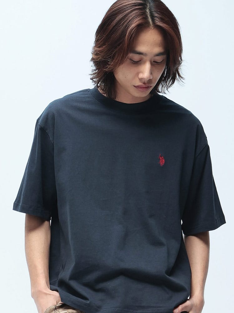 U.S. POLO ASSN.  (ユーエスポロアッスン) Tシャツ 半袖 ワンポイント クルーネック シャツ トップス コットン シンプル ベーシック 春 夏 PLM61206