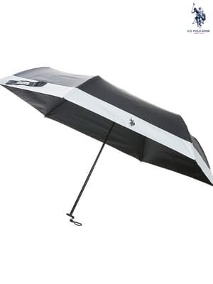 U.S. POLO ASSN. (ユーエスポロアッスン) 日傘 晴雨兼用 UPF50+ 無地 折りたたみ傘 50cm ユニセックス