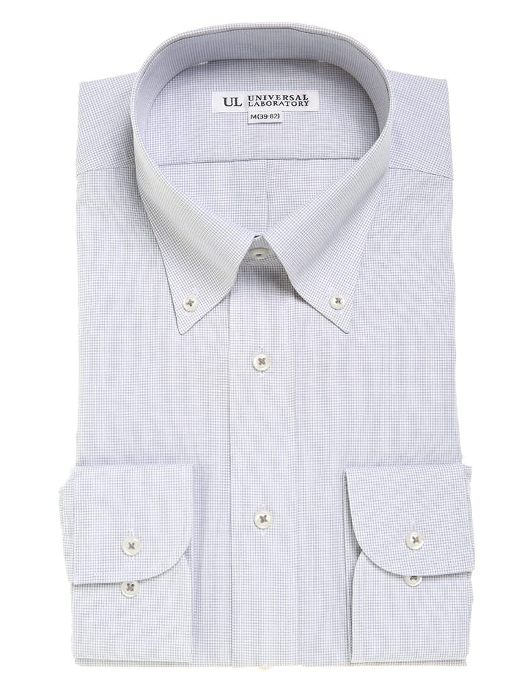 UNIVERSAL LABORATORY (ユニバーサルラボラトリー) 形態安定 防汚加工 ボタンダウン 長袖 ワイシャツ カッターシャツ BASICBODY