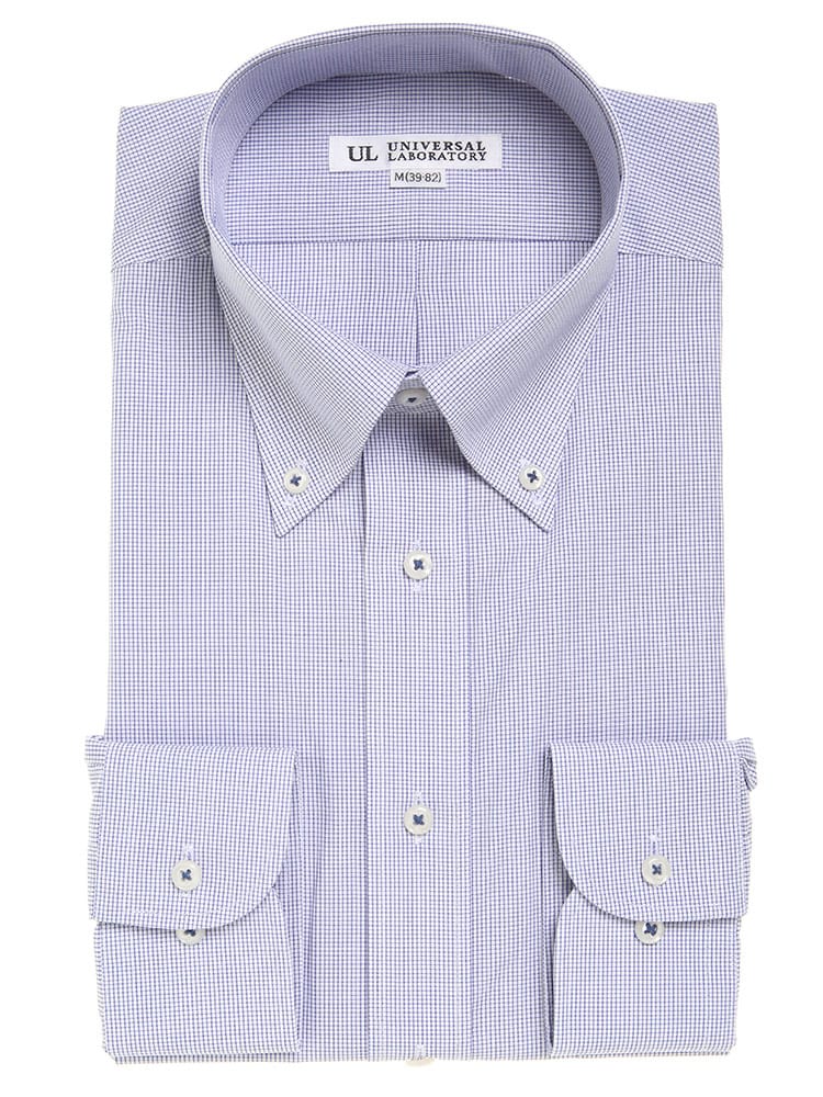 UNIVERSAL LABORATORY (ユニバーサルラボラトリー) 形態安定 防汚加工 ボタンダウン 長袖 ワイシャツ カッターシャツ BASICBODY