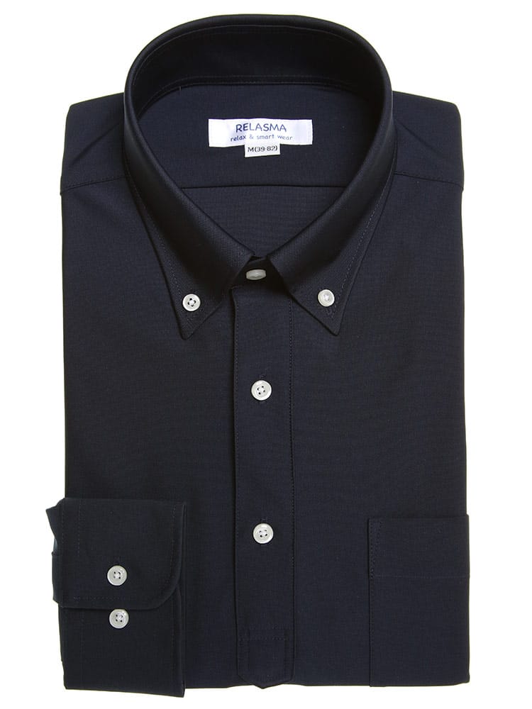 在庫処分 返品交換不可 SAKAZEN (サカゼン) 形態安定 ニット 長袖 ワイシャツ カッターシャツ SLIMBODY