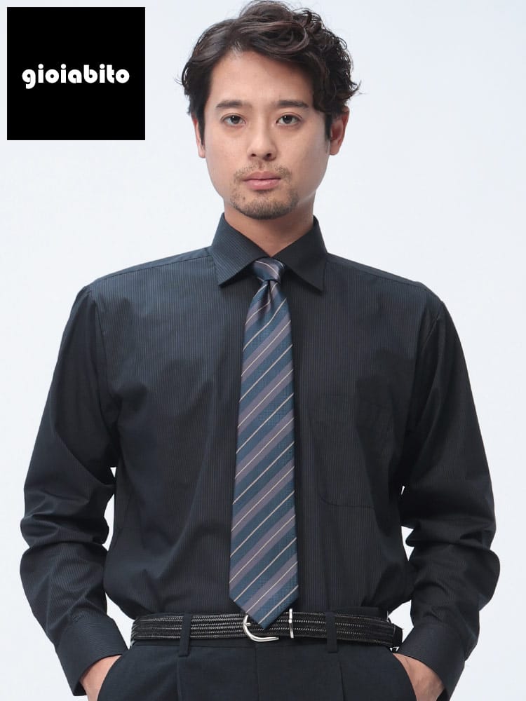 gioiabito ジョイアビート 形態安定 ワイドカラー 長袖 ワイシャツ BASICBODY DAGI02R