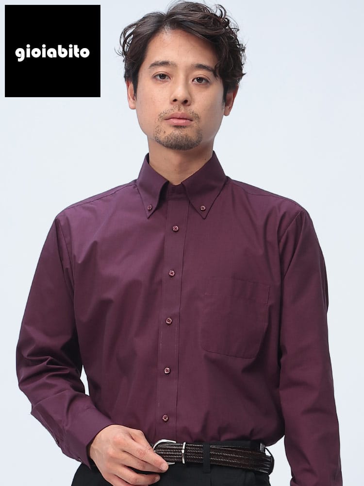 gioiabito ジョイアビート 形態安定 ボタンダウン 長袖 ワイシャツ BASICBODY DAGI02B