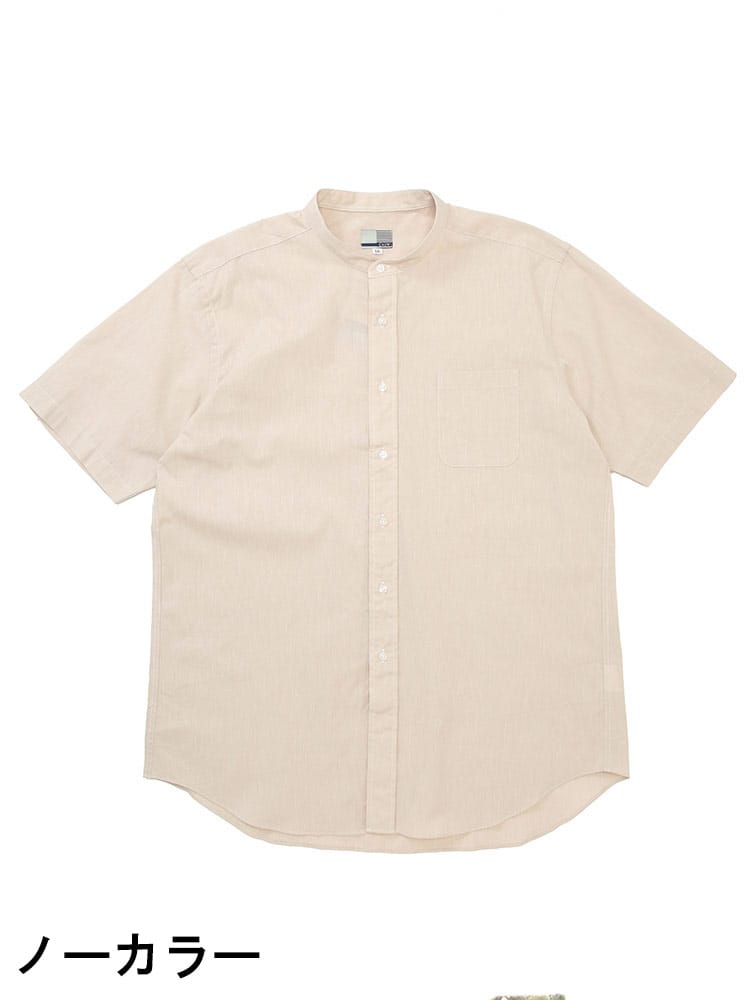 CREW (クルー) COOLMAX リネンブレンド 半袖 シャツ DTCW18D12