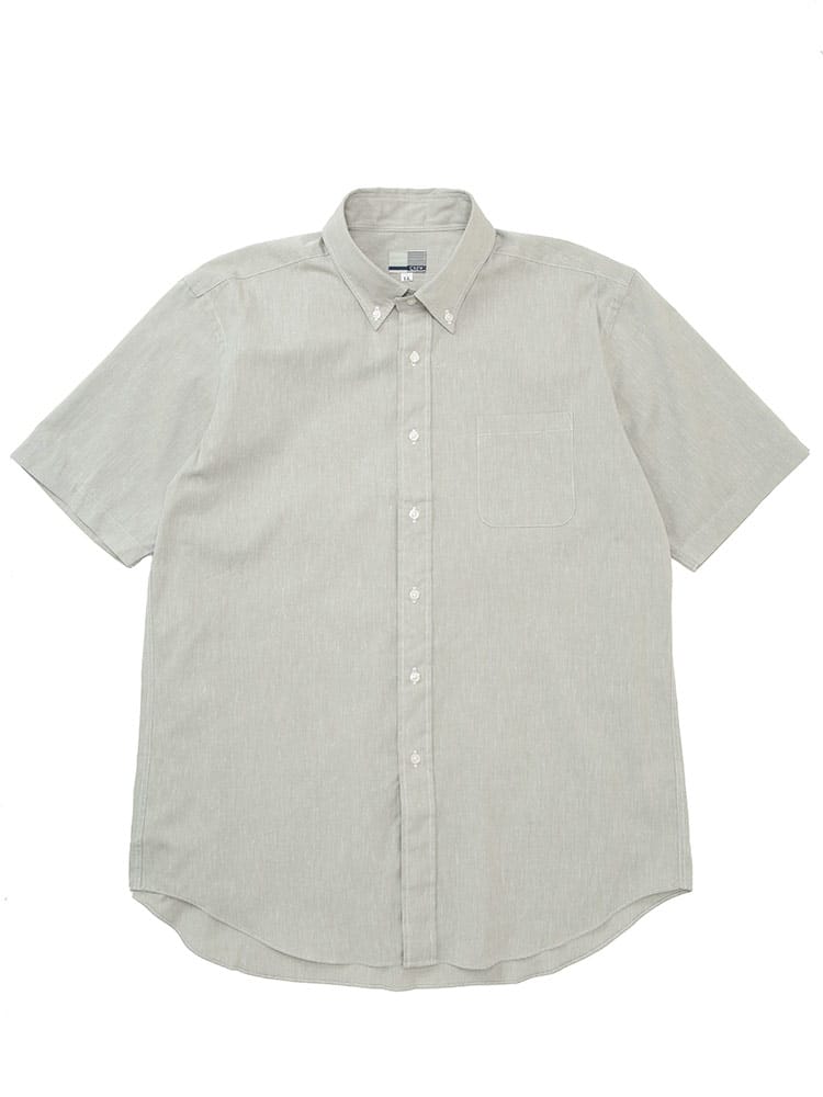 CREW (クルー) COOLMAX リネンブレンド 半袖 シャツ DTCW18D12