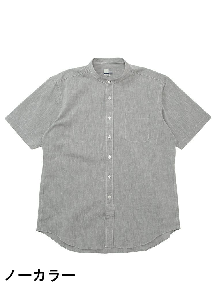 CREW (クルー) COOLMAX リネンブレンド 半袖 シャツ DTCW18D12