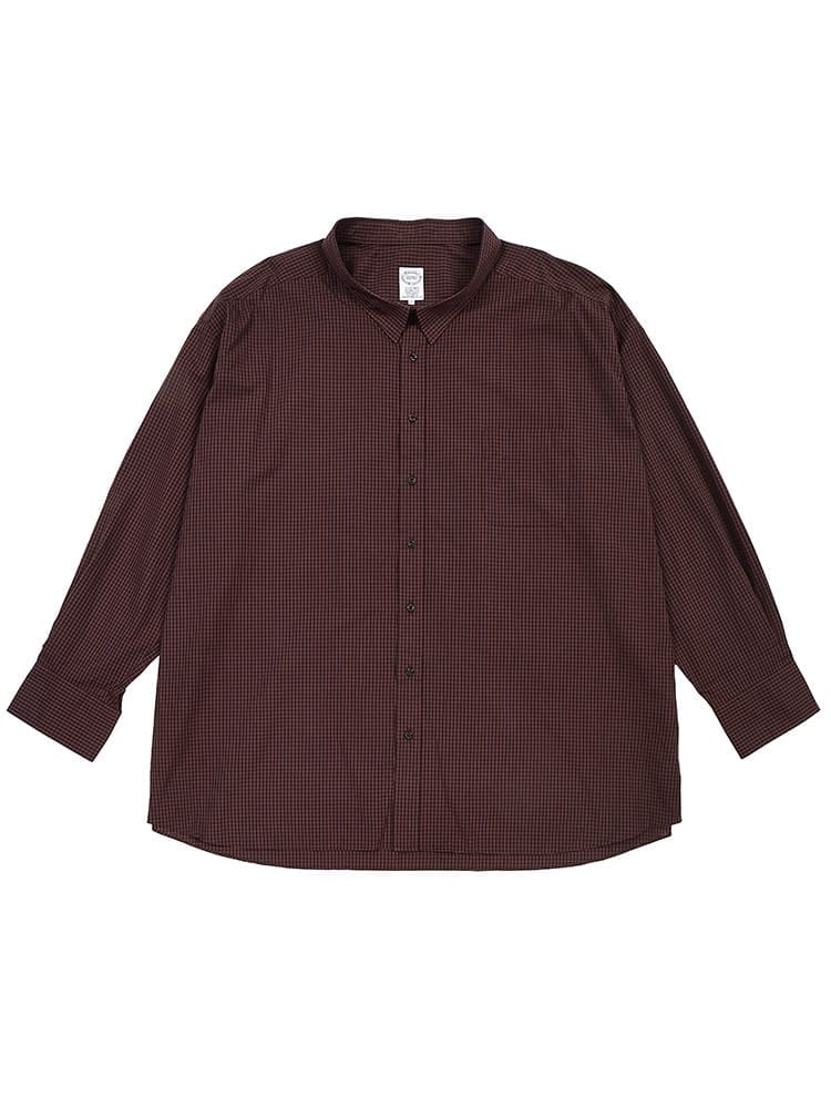 シャツ 長袖 メンズ 大きいサイズ コットン ナチュラルストレッチ 50sブロードシャツ トップス シャツ 柄シャツ 伸びる チェック ストライプ カジュアル