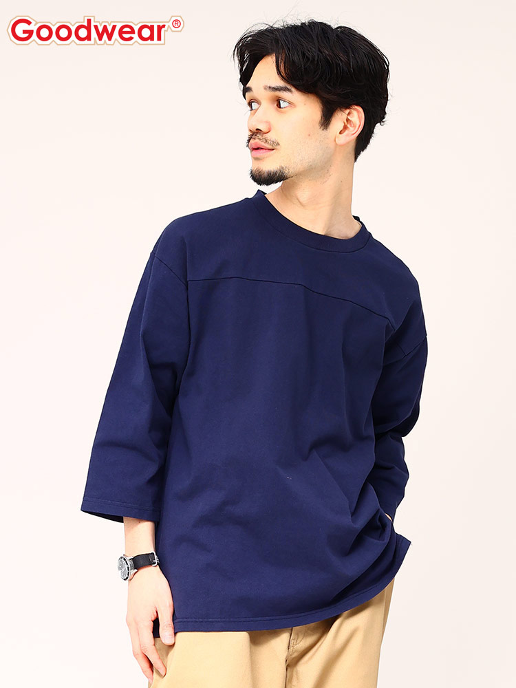 グッドウェア Tシャツ 7分袖 2W7-2509 フットボール Goodwear USA