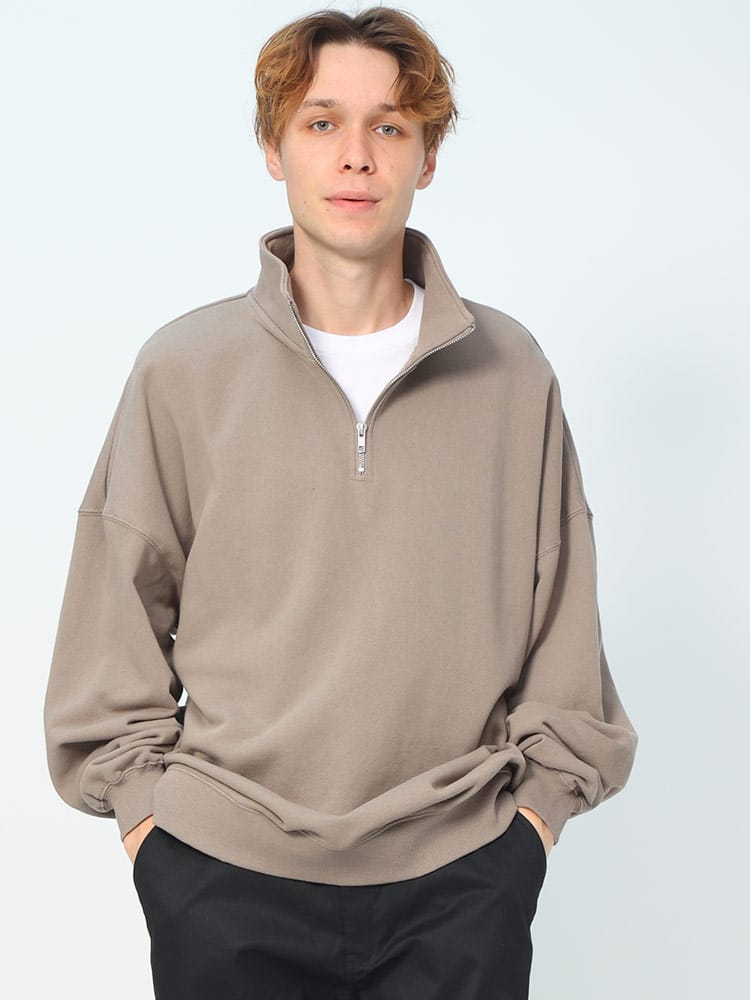 Goodwear (グッドウェア) USAコットン ハーフジップ BIG トレーナー