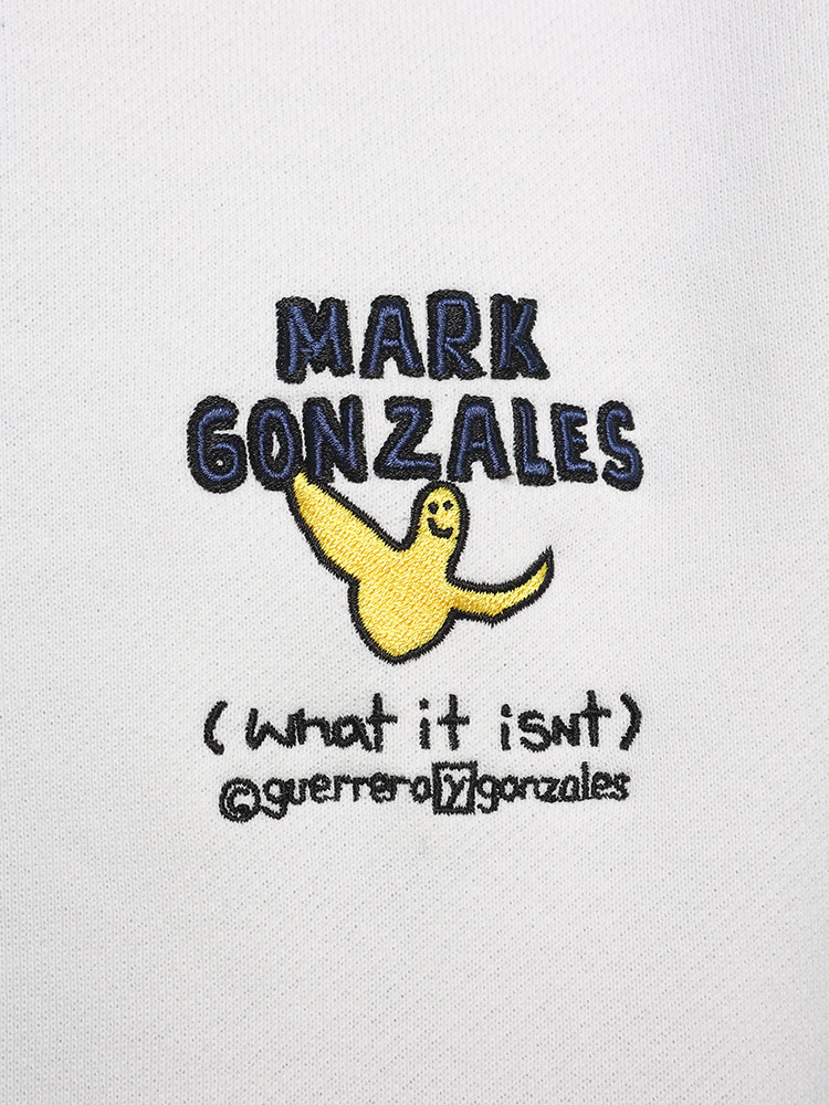 Mark Gonzales (マークゴンザレス) 裏起毛 バックプリント クルー