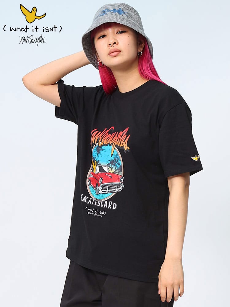 Mark Gonzales (マークゴンザレス) クラシックカープリント 半袖 クルーネック Tシャツ 2H714331